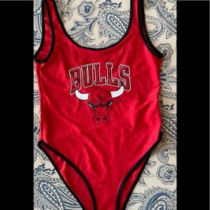 Bulls Red One Piece Swimsuit